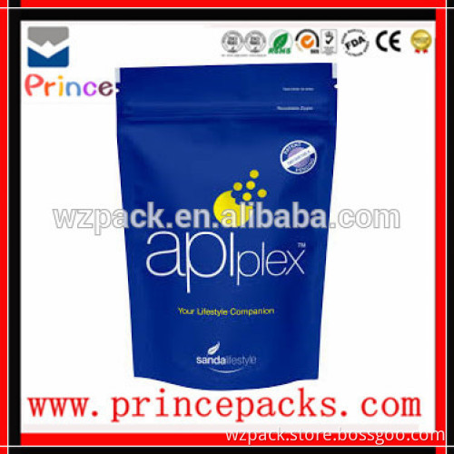 Accept Custom and Heat Seal Gravure Printing ziplock bag zipper bag stand up pouch